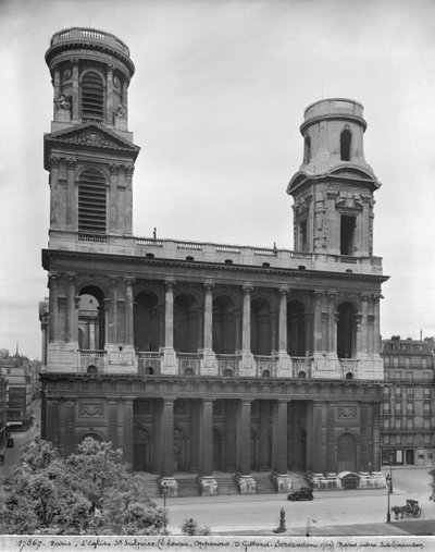 Veduta della chiesa di Saint-Sulpice, 1921-22 da Studio Giraudon